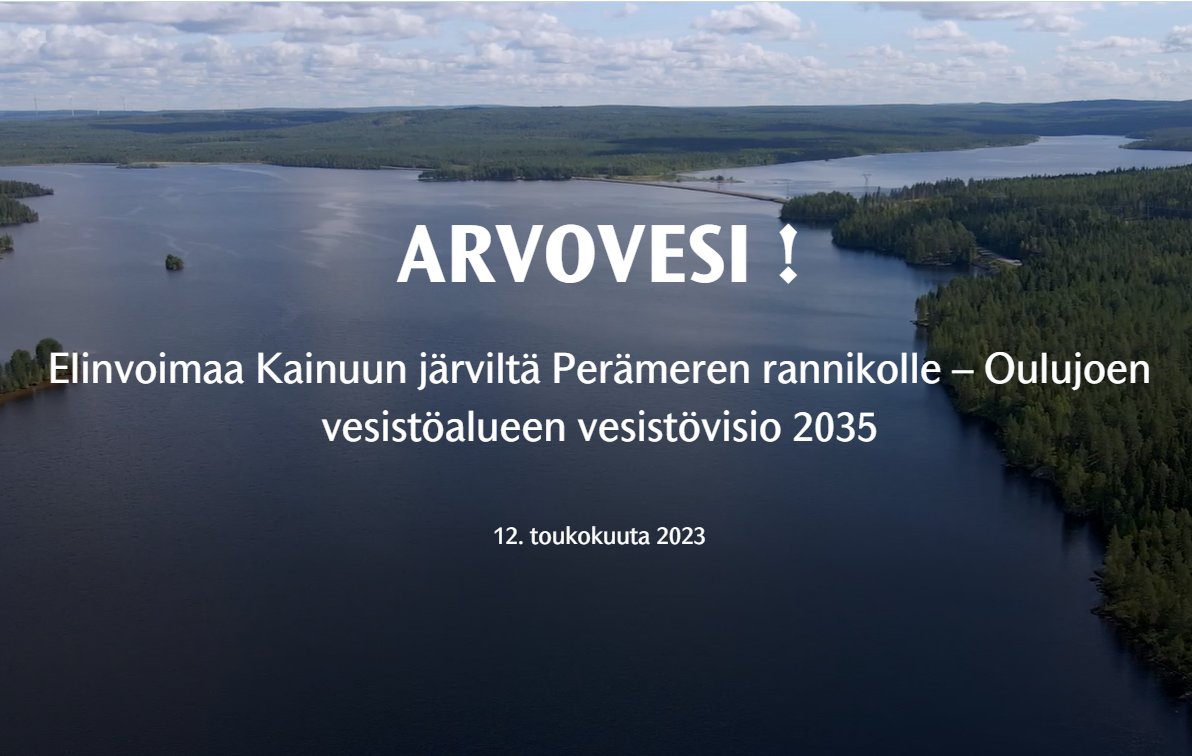 Seikkaile Oulujoen vesistöalueella ARVOVESI-hankkeen tarinakartan avulla! Paljon tietoa, maisemia, tilastoja ja tunnelmia tarjolla Oulujoen suistosta Lentualle! <a href="/SYKEinfo/">Suomen ympäristökeskus</a> <a href="/LukeFinland/">Luonnonvarakeskus</a> <a href="/oulujokivisio/">Oulujoen vesistöalueen vesistövisio 2035</a> storymaps.arcgis.com/stories/d02523…