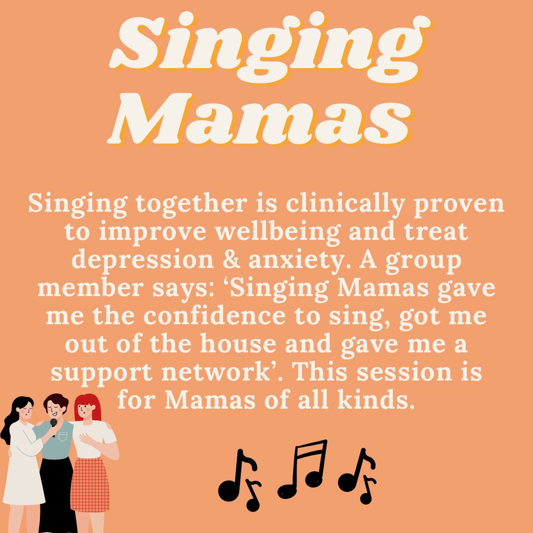 The Hera Project (@herapartnership) on Twitter photo Would you like to try out Singing Mamas to see if it’s for you? Come and join us for a taster session at Trinity Medical Centre on Saturday 20th May at 10:30am.
Email madeline@robinhoodhealth.org for more information and to register your interest! Would you like to try out Singing Mamas to see if it’s for you? Come and join us for a taster session at Trinity Medical Centre on Saturday 20th May at 10:30am.
Email madeline@robinhoodhealth.org for more information and to register your interest!