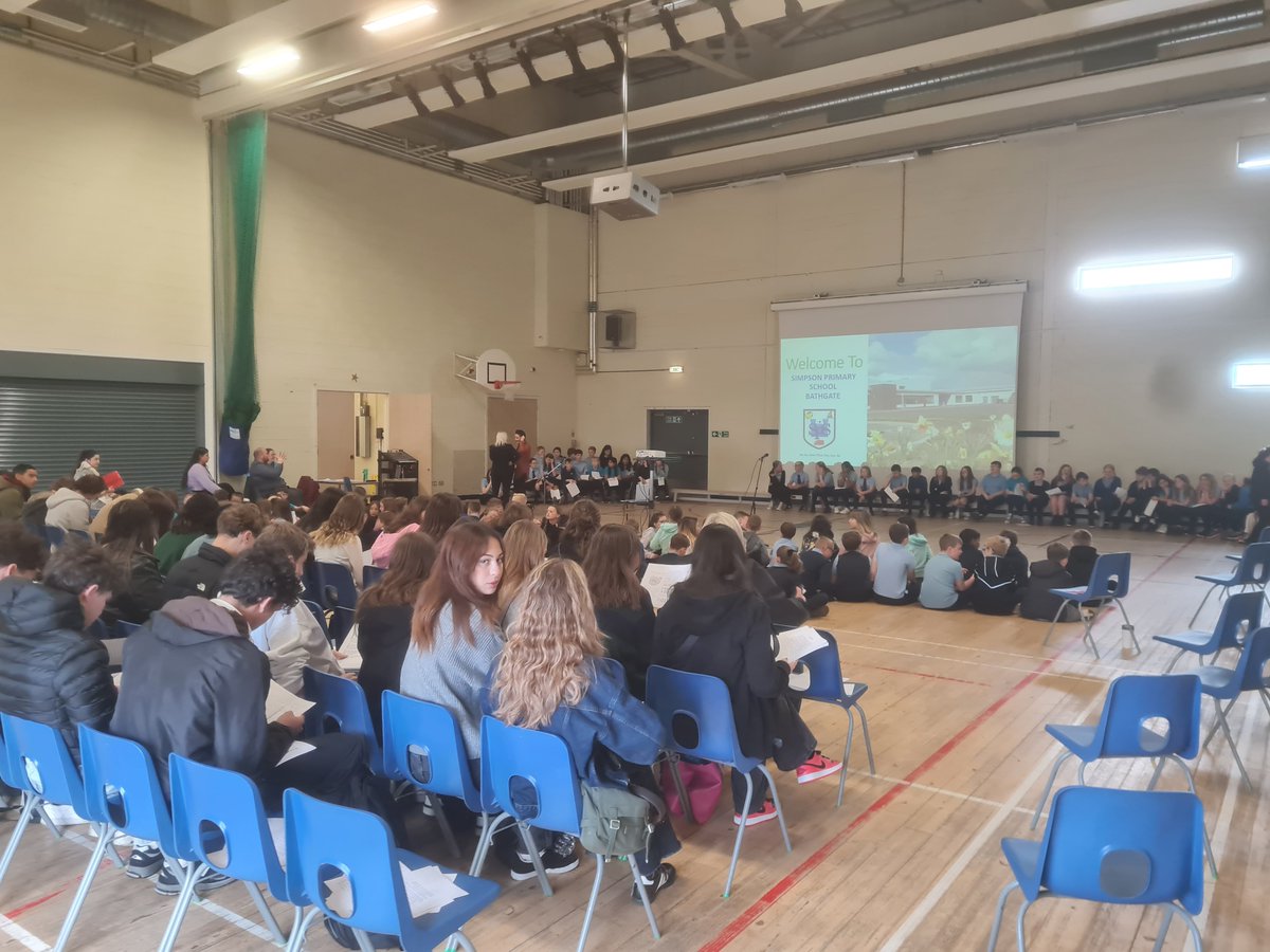 A wonderful day welcoming our French visitors into Simpson Primary School. We performed a fantastic showcase featuring our Language learning, Glee Club and Choir. We are very proud of the hard work our Learners put into this. <a href="/Ms_ClarkeSPS/">Mrs Powell</a> <a href="/1plus2_WLC/">1+2 WLC</a>