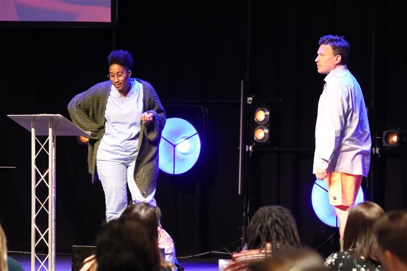 NottsHealthcare's tweet photo. We have @EnactSolutions here with us today providing an interactive, engaging, drama based workshop, designed to highlight workplace inequality and support staff in feeling empowered to bring their full selves and potential to work. #NursesNottsHC #NursesDay https://t.co/9Bt9wDxk3O
