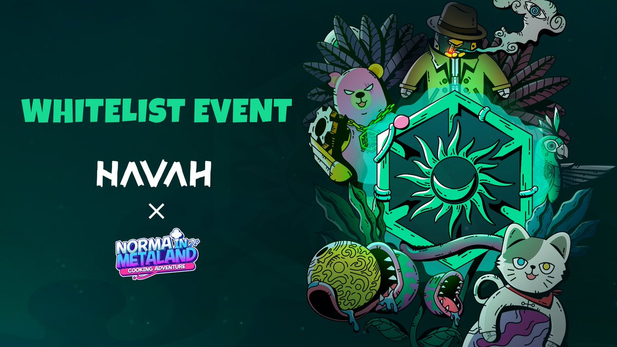 [Whitelist Event] An #Whitelist Event has been planned to mark #NORMAINMETALAND admission into the #HAVAH Union🎉 (@normainmetaland) Participate in the Gleam event and win a slot of the total 255 whitelist!⏬⏬ gleam.io/iBnQm/havah-x-…