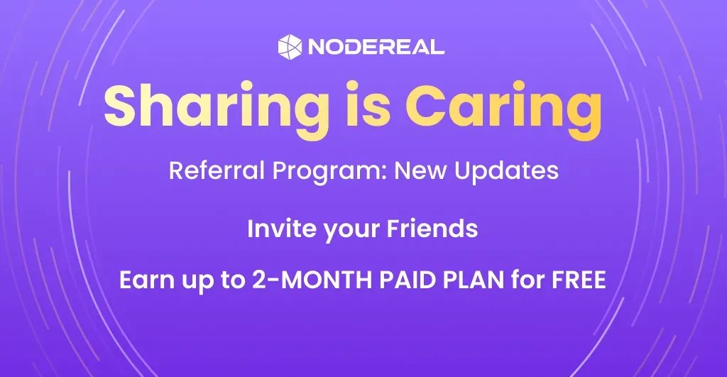 Nodereal_io's tweet photo. ❤️Sharing is Caring #Referral Program❤️

💪Thank you for your participating!💪

Qualified users will receive a 1-Month #MegaNode usage! 🚀 

Our referral program is still active, keep spreading the love and build with @Nodereal_io 

Join Now 👉 https://t.co/eItv1r9Th2 https://t.co/EyGaTROh66