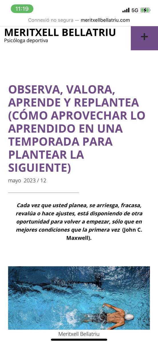 meritxellbl's tweet photo. Se acerca el final de temporada. Es un momento ideal para sacarle jugo a todo
lo vivido y aprender. Nueva entrada en mi blog. 😉🔋🧠
https://t.co/SAnKy8bPw9 https://t.co/gc4FWxmF0P