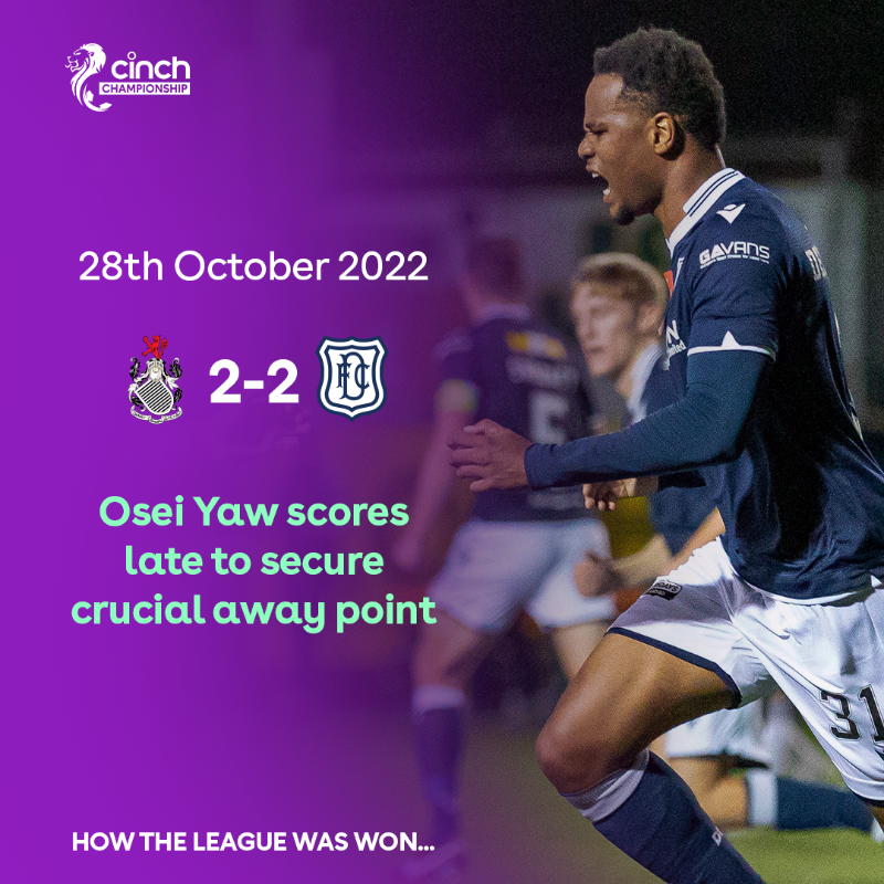spfl's tweet photo. A title winning campaign at Dens 🏆

Let's take a look back at 🔟 matches which led the Dark Blues back to the top flight! 📈

#cinchChamp | @DundeeFC