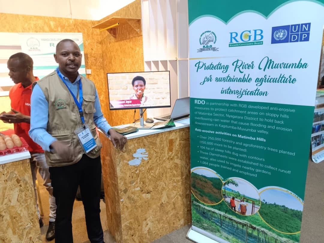 RDO_Rwanda's tweet image. Happening Now: @RDO_Rwanda is exhibiting Environmental Protection activities at the CSO Grantees from @GovernanceRw &amp;amp; @UNDP_Rwanda Exhibition at #KCEV #CampKigali.
 #CSOWeek2023Rw, #CSO4People