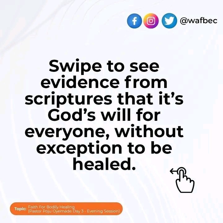 TCNPhcity's tweet image. 𝐈𝐭 𝐈𝐬 𝐆𝐨𝐝’𝐬 𝐖𝐢𝐥𝐥 𝐟𝐨𝐫 𝐘𝐨𝐮 𝐓𝐨 𝐁𝐞 𝐇𝐞𝐚𝐥𝐞𝐝
🎯 Matt 8:16-17: All were healed in fulfilment of God’s promise in Isaiah that he bore our sicknesses and diseases (Isa 53:4)

Thank you @wofbec for the reminder.

#ThecovenantNation #Healing #Yourinheritance