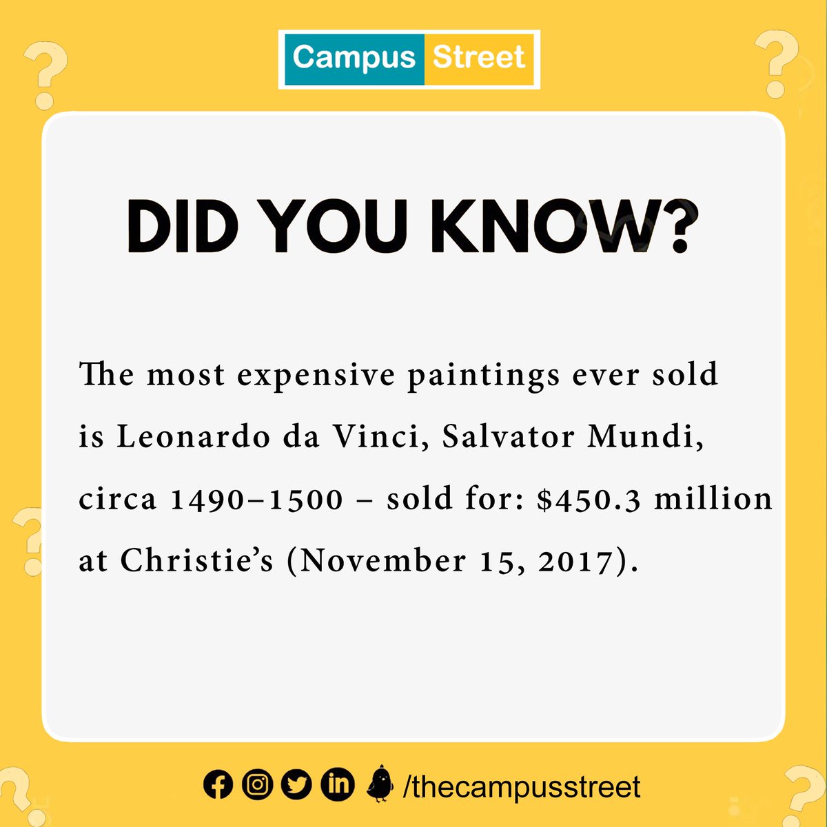 thecampusstreet's tweet photo. For more information and updates, check out our website:

https://t.co/aNXwtHbfAu

#campusstreet #friday #factualfriday #facts #students #collegestudents #collegelife #lifeofstudents #booklovers https://t.co/UwC871bgEO