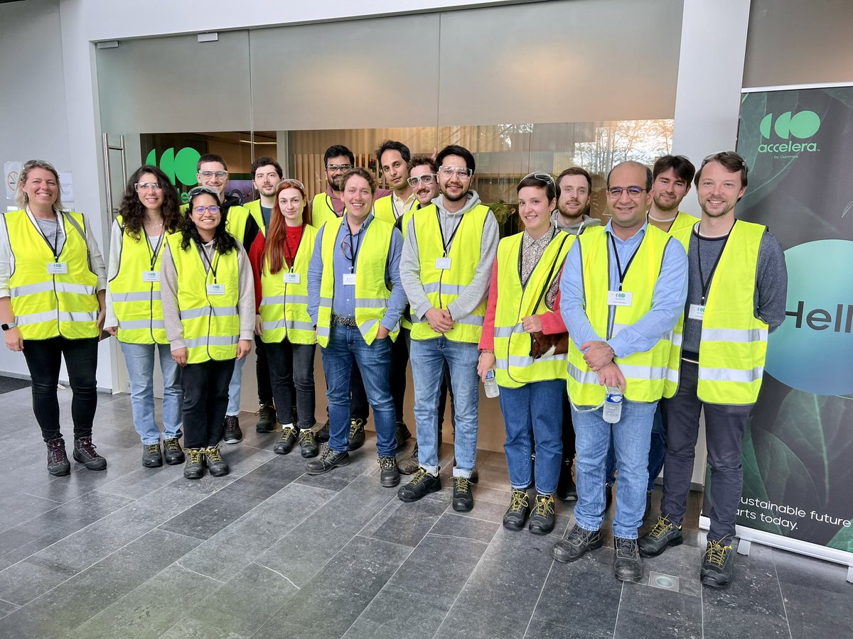 Second part of our site visit day we got to see #electrolyzer technology up close at the facilities of Accelera by <a href="/Cummins/">Cummins Inc.</a> Thanks for the inspiring tour! #hydrogen #hydrogenresearch #PhDs