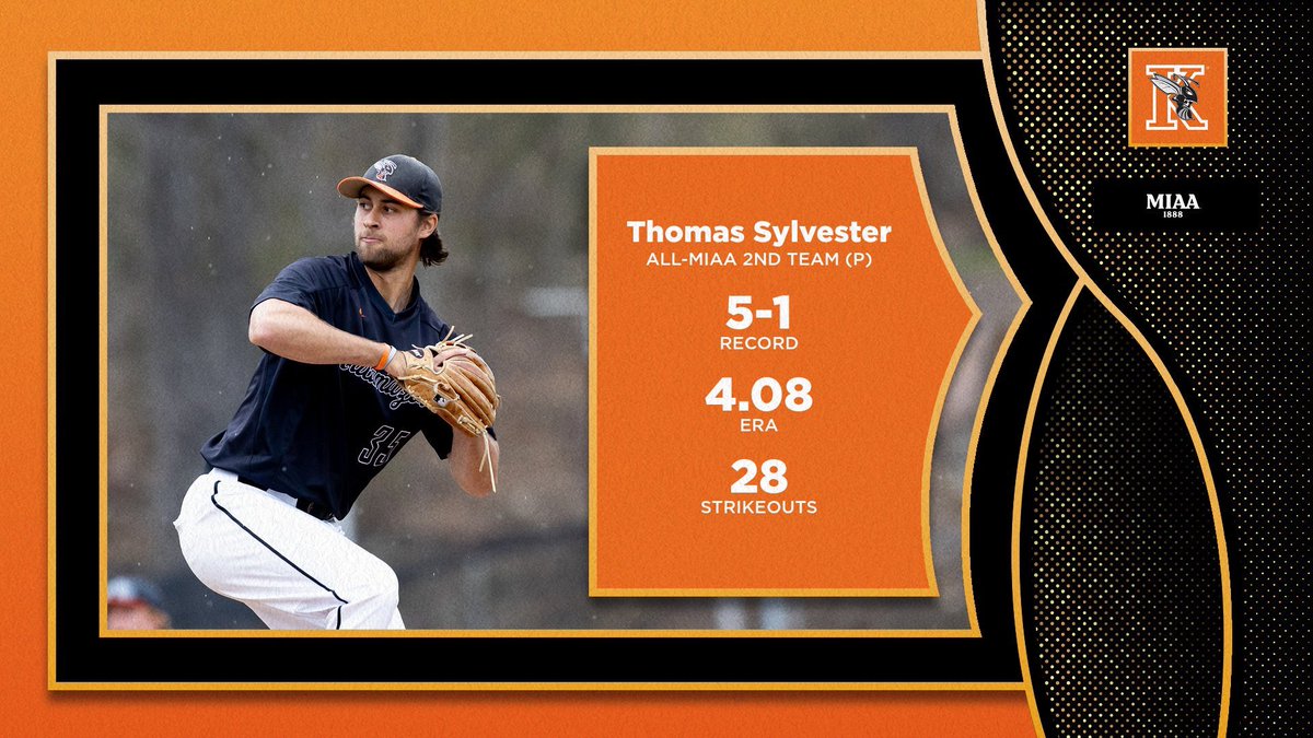 kzoobaseball's tweet photo. Join us in congratulating @10TannerHawkins and @t_sylv_35, as they were both nominated to the All-MIAA Second Team! 🐝⚾️

#d3baseball https://t.co/89LE5eUgte