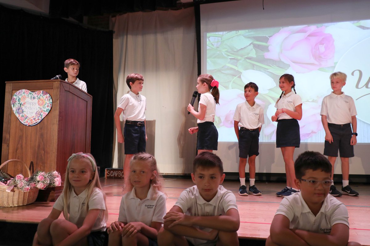 GSSstingrays's tweet photo. This week's Grade 3 Mother's Day assembly was adorable and filled with kind words from the students and happy tears from the moms. Happy Mother's Day to all of our GSS moms!
#gulfstreamschool #HappyMothersDay https://t.co/m6QgEWblVy