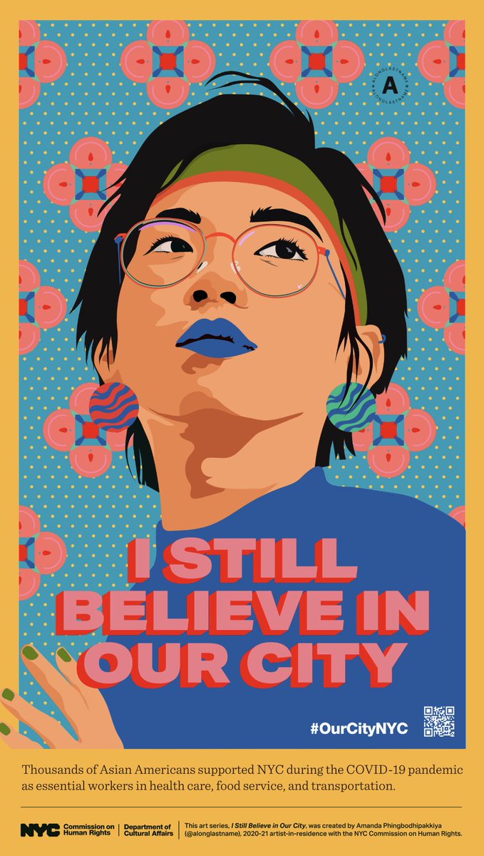 Poster House is proud to celebrate AAPI Heritage Month!

Amanda Phingbodhipakkiya is a Brooklyn-based, multi-disciplinary artist. 

Her large-scale murals and posters highlighting New York City's expansive AAPI communities can be seen throughout the city.