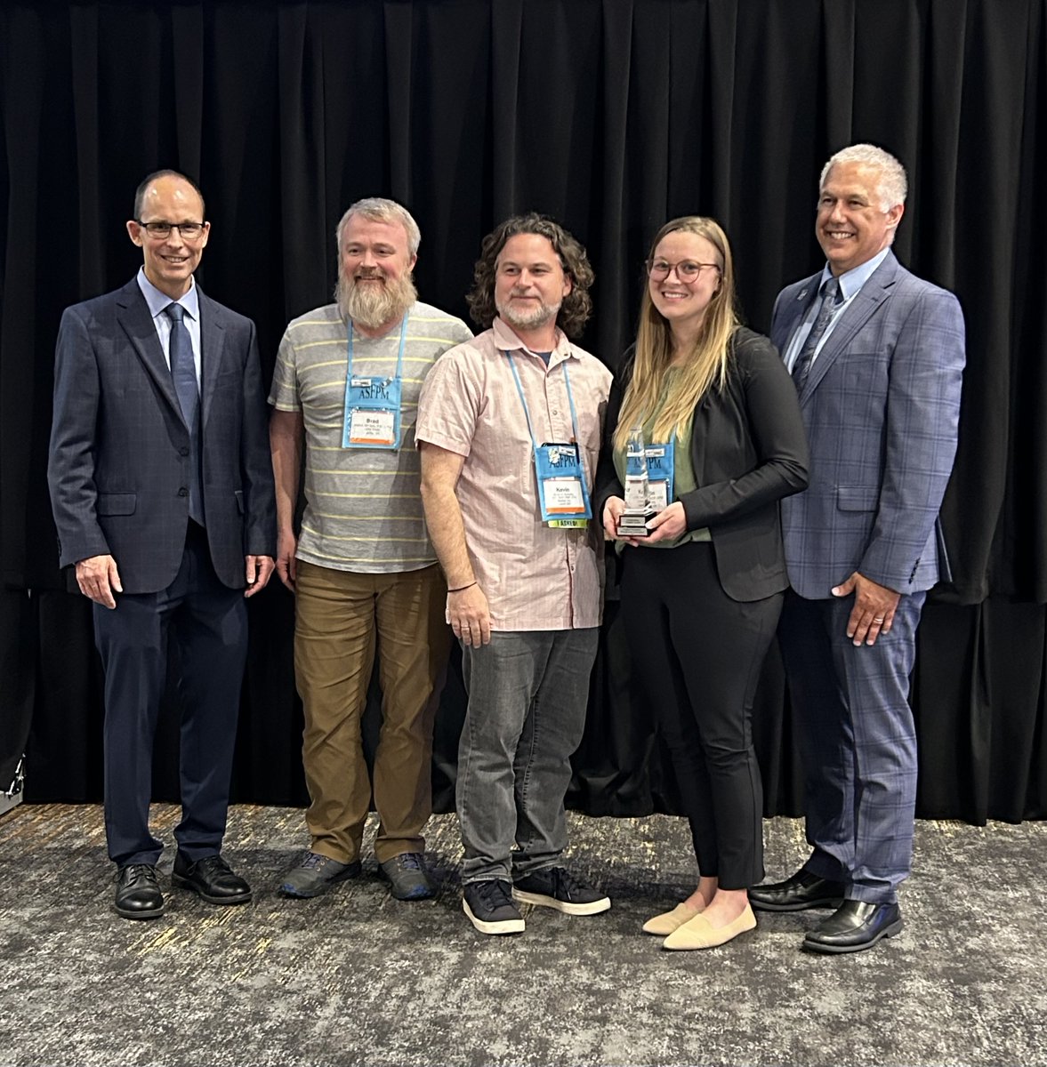 CaufieldBA's tweet image. Missed this happening during the Awards Luncheon yesterday so the photo credit is not mine, but great to see my #CDMSmith coworker Brad Winters and other members of the Virginia Floodplain Management Association members win Outstanding Chapter Award! #ASFPM2023