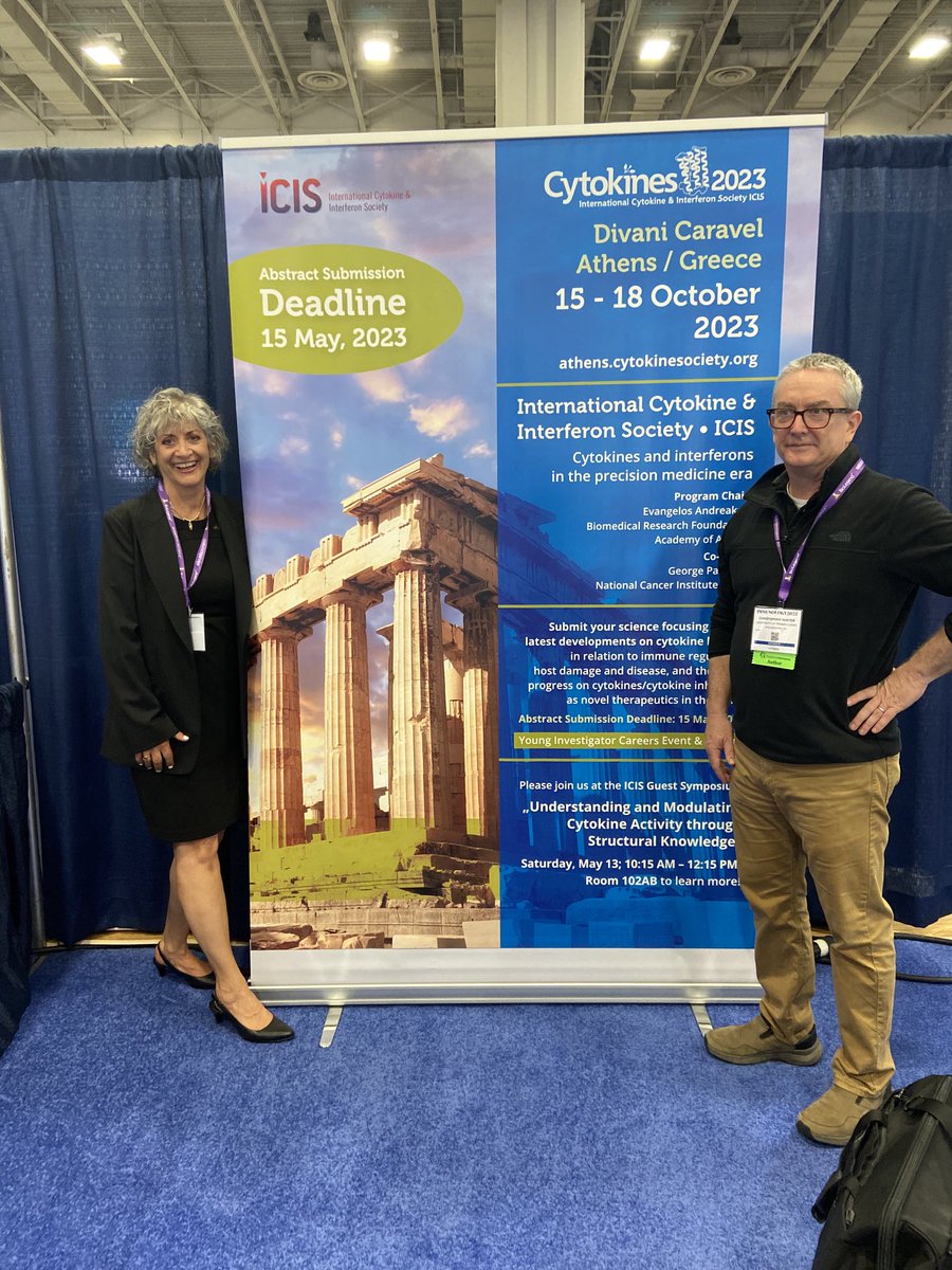 ⁦ok <a href="/CytokineSociety/">ICIS 🦋 @cytokinesociety.bsky.social</a>⁩ members ⁦<a href="/ImmunologyAAI/">The American Association of Immunologists (AAI)</a>⁩ stop by booth and learn about the annual meeting in Athens