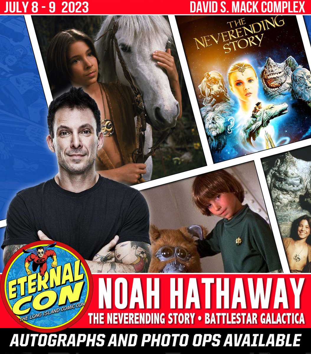 EternalConExpo's tweet photo. The Neverending Story! Noah Hathaway (Atreyu) and Tami Stronach (The Childlike Empress). ♪Turn around, Look at what you seeeeee....
➡️ Get your tickets TODAY https://t.co/Ja5ilfm6y2
#neverendingstory  #eternalcon #longislandcomiccon #comicconvention #noahhathaway #tamistronach https://t.co/EVgFleMv57