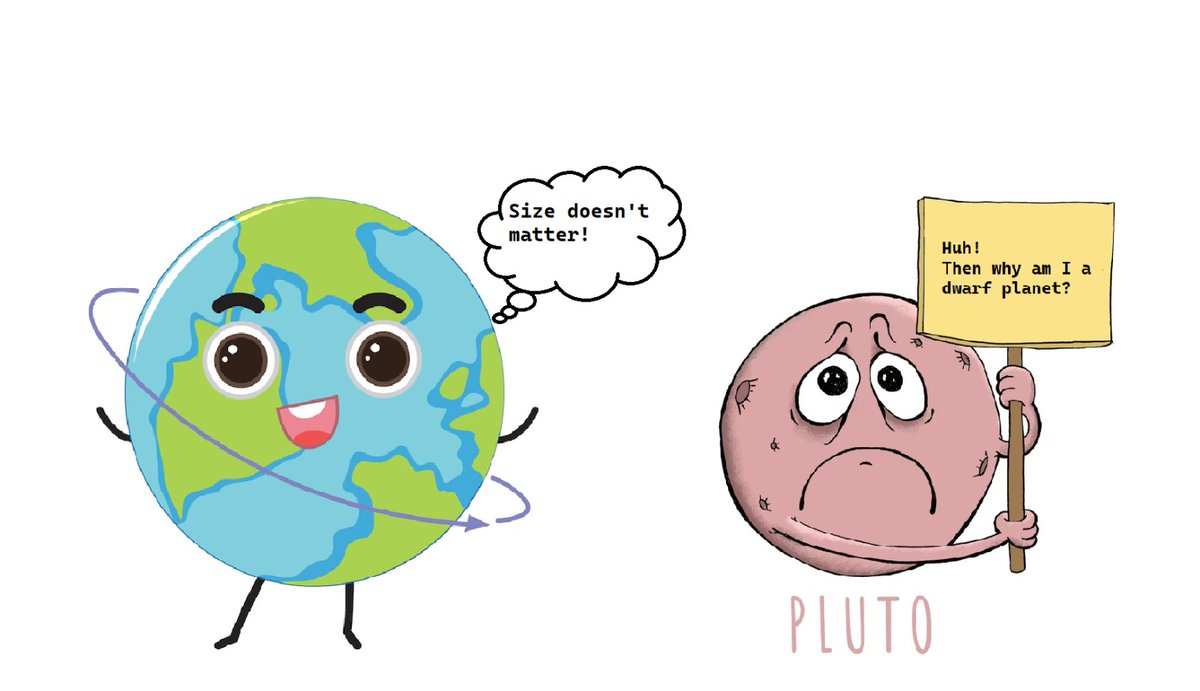 CrazyGobbit's tweet photo. Earth: Size doesn't matter!
Pluto: Huh! Then why am I a dwarf planet?
#bringbackpluto #makeplutoaplanetagain
@NASA @9thFromOurStar https://t.co/NAS8Bj0PTZ