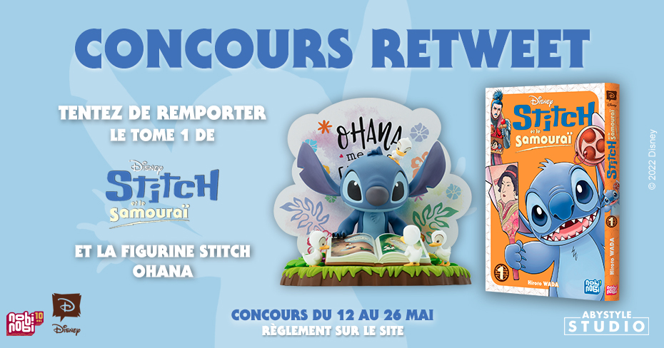 nobi__nobi's tweet photo. [CONCOURS RT] STITCH ET LE SAMURAÏ x ABYSTYLE STUDIO

⭐️ Pour célébrer l’arrivée du printemps, nous vous proposons un jeu-concours en partenariat avec @abystyle_studio. Tentez de gagner une figurine Disney Stitch Ohana ! ⭐️ https://t.co/Brj4IY6j7M