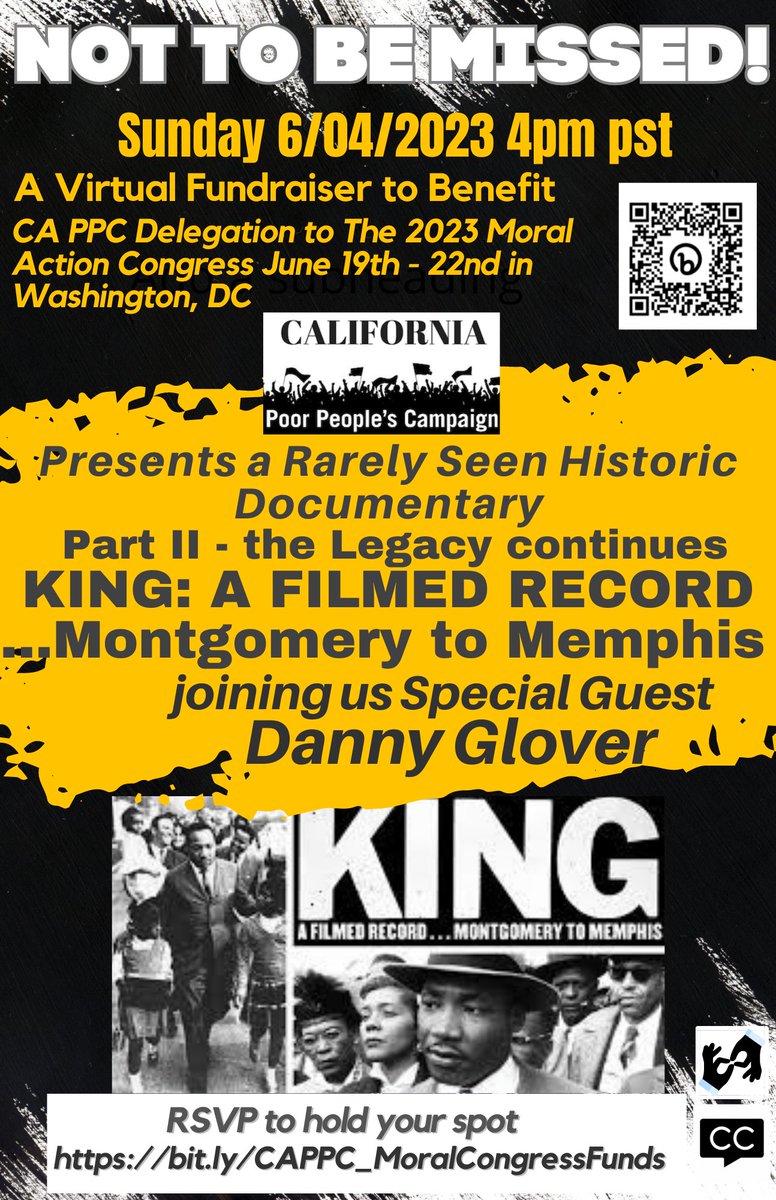 This June, PPC activists from across the country will be gathering in Washington D.C. for a three-day Moral Poverty Action Congress. You’re invited to a very special virtual film screening on Sunday, June 4 to support our delegation. RSVP: bit.ly/CAPPC_MoralCon…