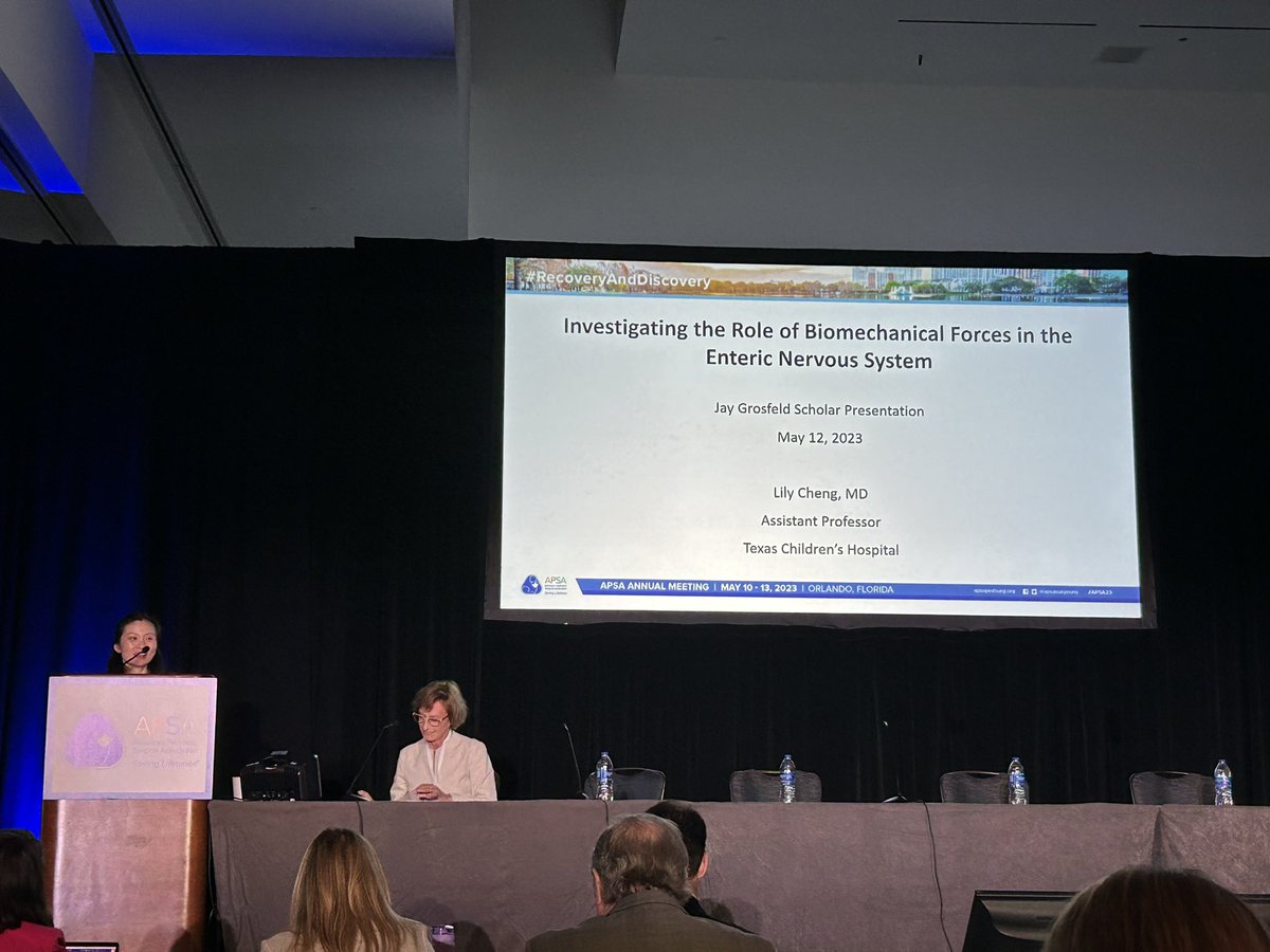 TCH Pediatric Surgery (@tchpedisurg) on Twitter photo Exciting work presented by <a href="/APSAFoundation/">APSAFoundation</a> Grosfeld Scholar <a href="/LilySCheng/">Lily S. Cheng</a> on the role of bio mechanical forces in the enteric nervous system. #APSA2023 Exciting work presented by <a href="/APSAFoundation/">APSAFoundation</a> Grosfeld Scholar <a href="/LilySCheng/">Lily S. Cheng</a> on the role of bio mechanical forces in the enteric nervous system. #APSA2023