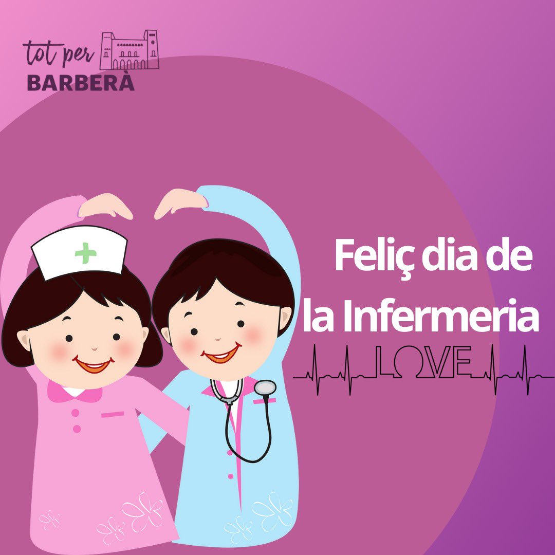 totperbarbera's tweet photo. 🌟🩺 𝐹𝑒𝓁𝒾ç 𝒟𝒾𝒶 𝒹𝑒 𝓁𝒶 𝐼𝓃𝒻𝑒𝓇𝓂𝑒𝓇𝒾𝒶 🩺🌟

Avui, en el Dia Internacional de la Infermeria, volem retre un sincer homenatge a tots els professionals de la infermeria que han estat en primera línia durant la pandèmia de la COVID-19. 💜🙌 https://t.co/xUQ3Emc0cF