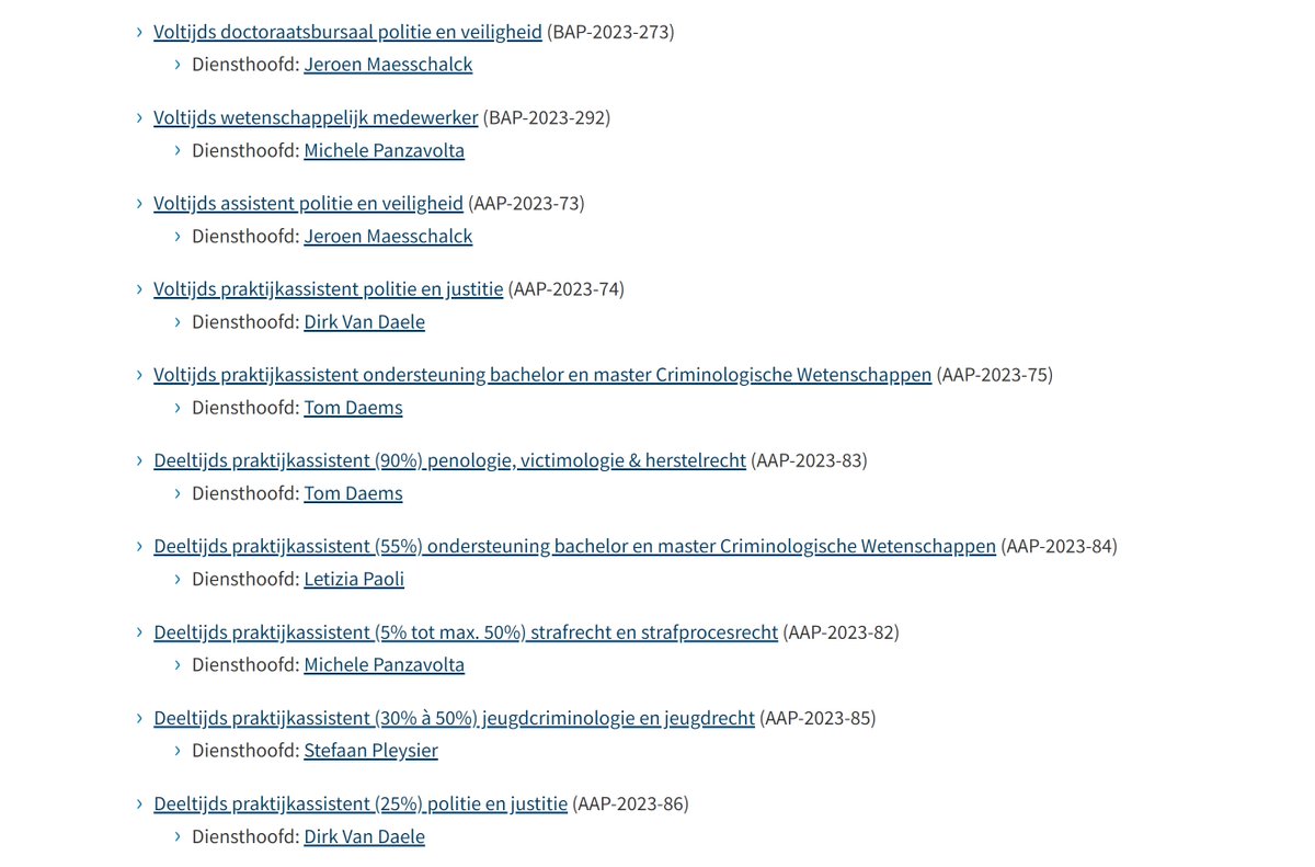 LINCriminology's tweet photo. Het Leuvens Instituut voor Criminologie (LINC) heeft tien vacatures voor voltijdse &amp; deeltijdse mandaten (als doctoraatsbursaal, wetenschappelijk medewerker, assistent en praktijkassistent) in aanbieding. Solliciteren is mogelijk t.e.m. 29 mei. https://t.co/K07v54NlpP 
#vacatures https://t.co/iz7qJ56fB3