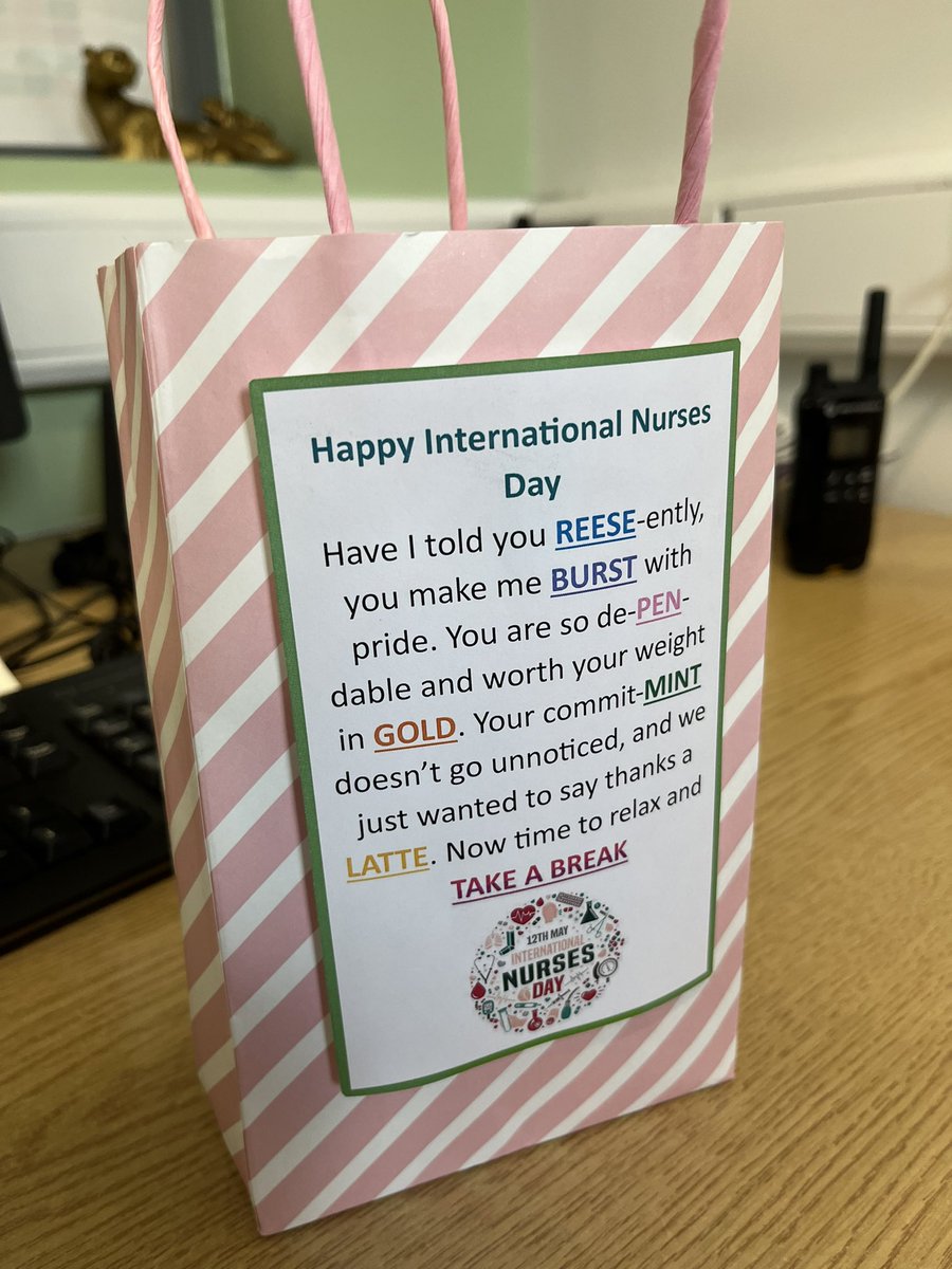 Ellie_Eagleton's tweet photo. Happy international nurses day! 
Some lovely little treats on Eagleton today! 💕

#ThatEagletonEnergy 
#internationalnurseday https://t.co/9v18UqU0uv