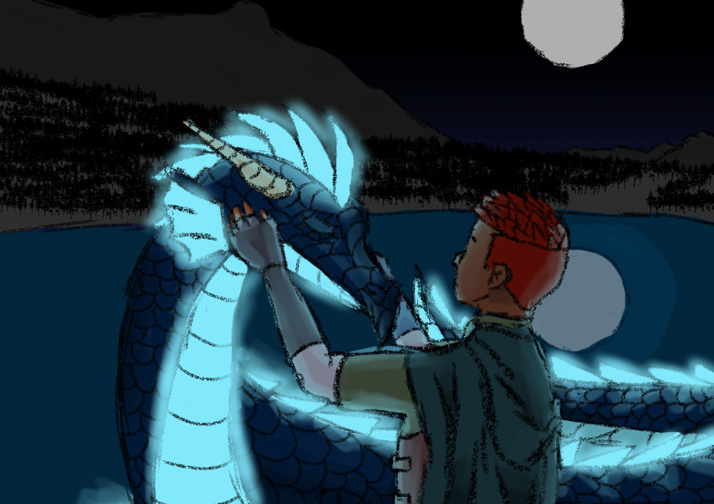 FaringKan's tweet photo. QRT with your art with the moon in it https://t.co/NkyQWJw5MJ