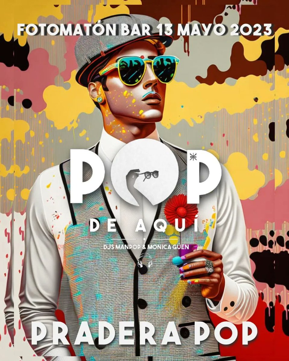 Man__POP's tweet photo. ¡Tres carteles, tres! para la sesión @popdeaqui de mañana sábado en el @FotomatonBar tras los conciertos, ya con entrada libre toda la noche. 
#artwork @nigotadefeas
#POPdeAQUÍ son @monica_guen  y #manpop en modo #PraderaPop en esta ocasión. https://t.co/LP5Z0gPduK