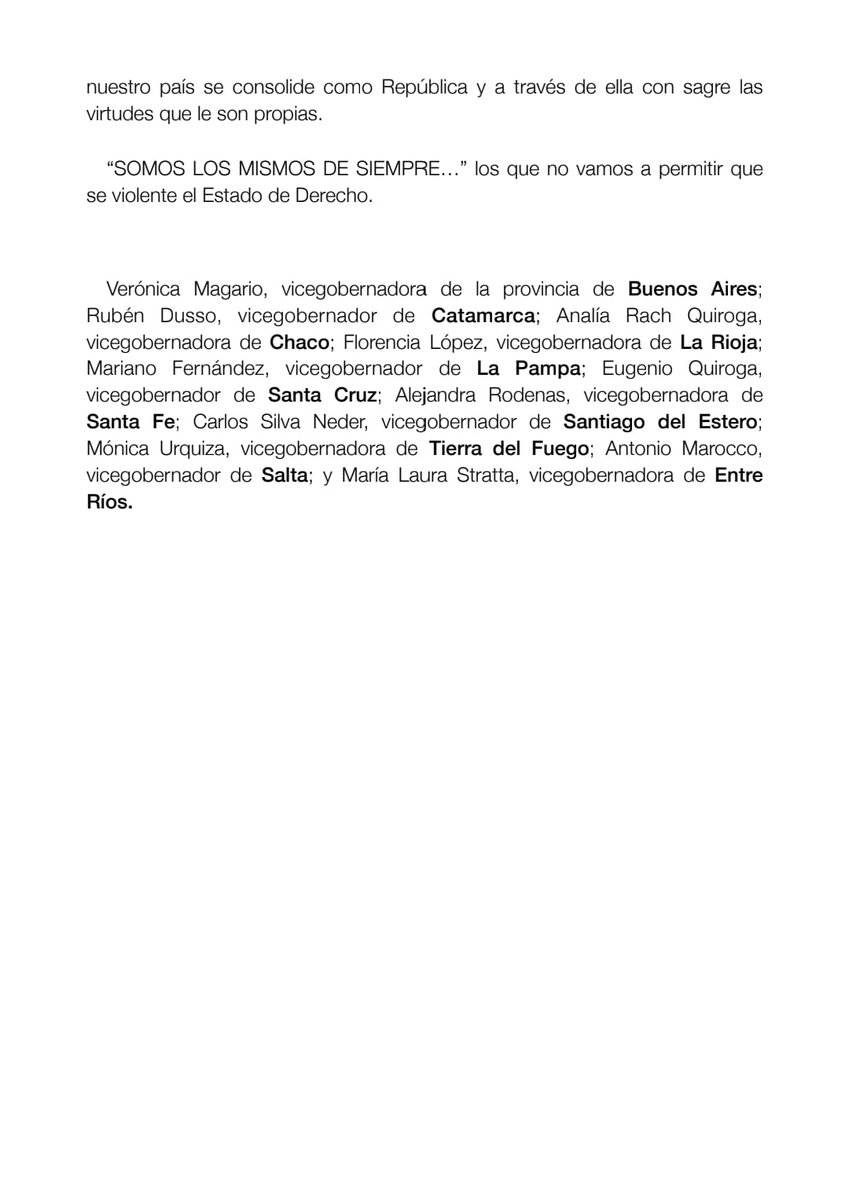 FOVIRA_Arg's tweet photo. 📌 Comunicado de Vicegobernadores y Vicegobernadoras de la República Argentina

🔗https://t.co/n3Ph3MiQZB https://t.co/b8AGctY3PS