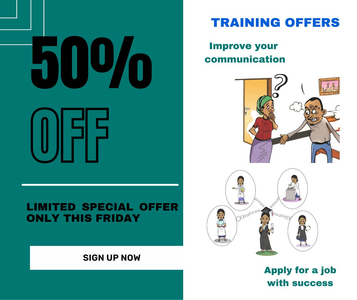 3Mountains__'s tweet photo. Now is the best time to invest in yourself. With our incredible discount, you can access our training at half the price this Friday.  Sign up at https://t.co/zC9gPgsCh7

 #socialskills #jobapplication #trainingdiscount #softskills https://t.co/Kn8xfohdVK