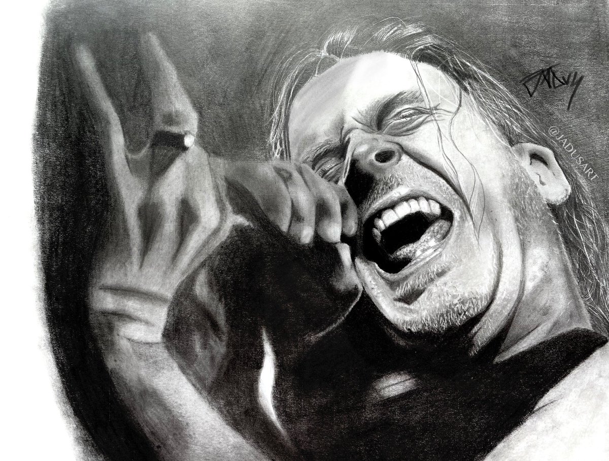 JadusVonMetal's tweet photo. "Travis"
In celebration of one of my favorite vocalists and the new @cattledecap TERRASITE coming out today, I drew a portrait of Travis Ryan. @MetalBlade
#cattledecapitation #Terrasite #metalblade #travisryan #vocalist #fanart #NewMusicFriday https://t.co/usHg6oE80i
