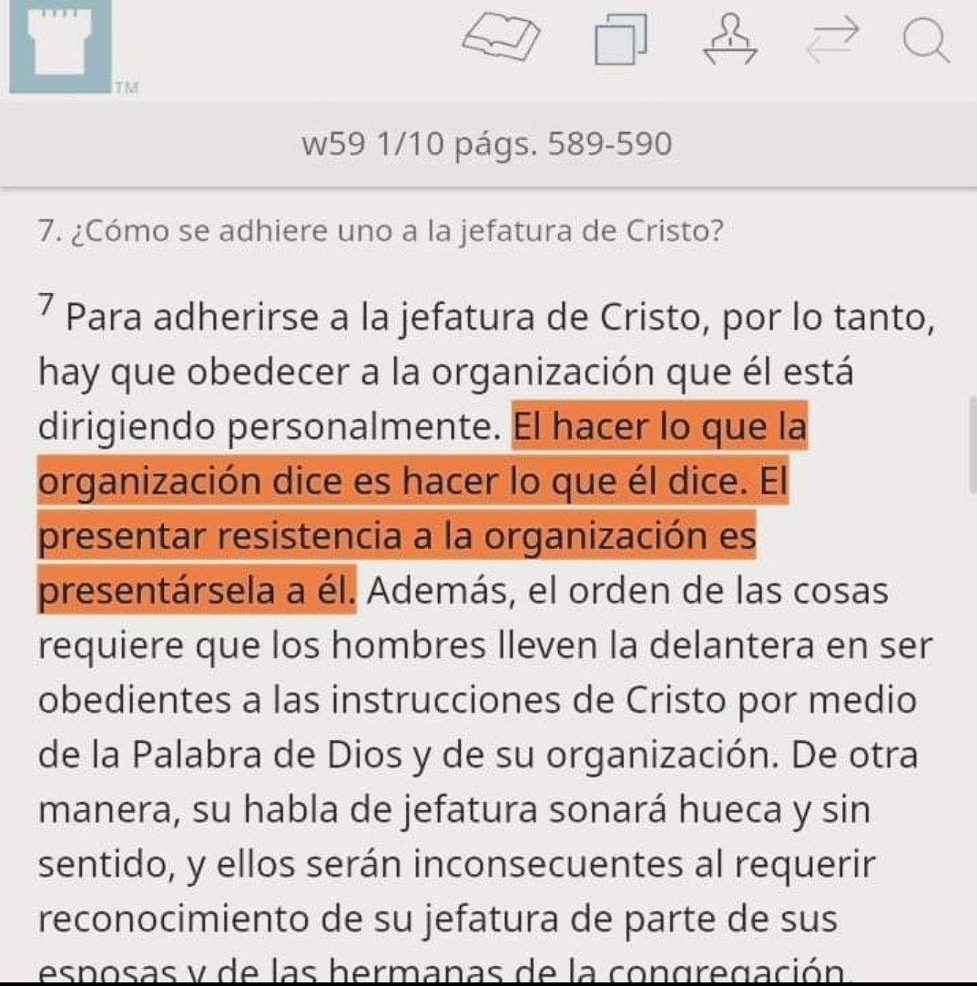 apost_ilustra2's tweet photo. Para los testigos, lo que diga su cuerpo gobernante, sin importar lo descabellado que sea. O que contradiga la misma biblia. Tienen que creerlo y predicarlo.
Y si uno lo cuestiona. Es cuestionar a cristo mismo. 
Resumen: son una secta. https://t.co/IldeybxLkN