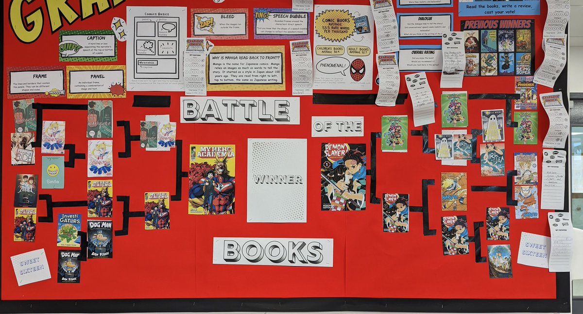 library_oa's tweet photo. Last 2 books left in our GN &amp; Manga Battle of the Books. Who will come out top? 🥊📖🏆 https://t.co/NXCvau1VRo
