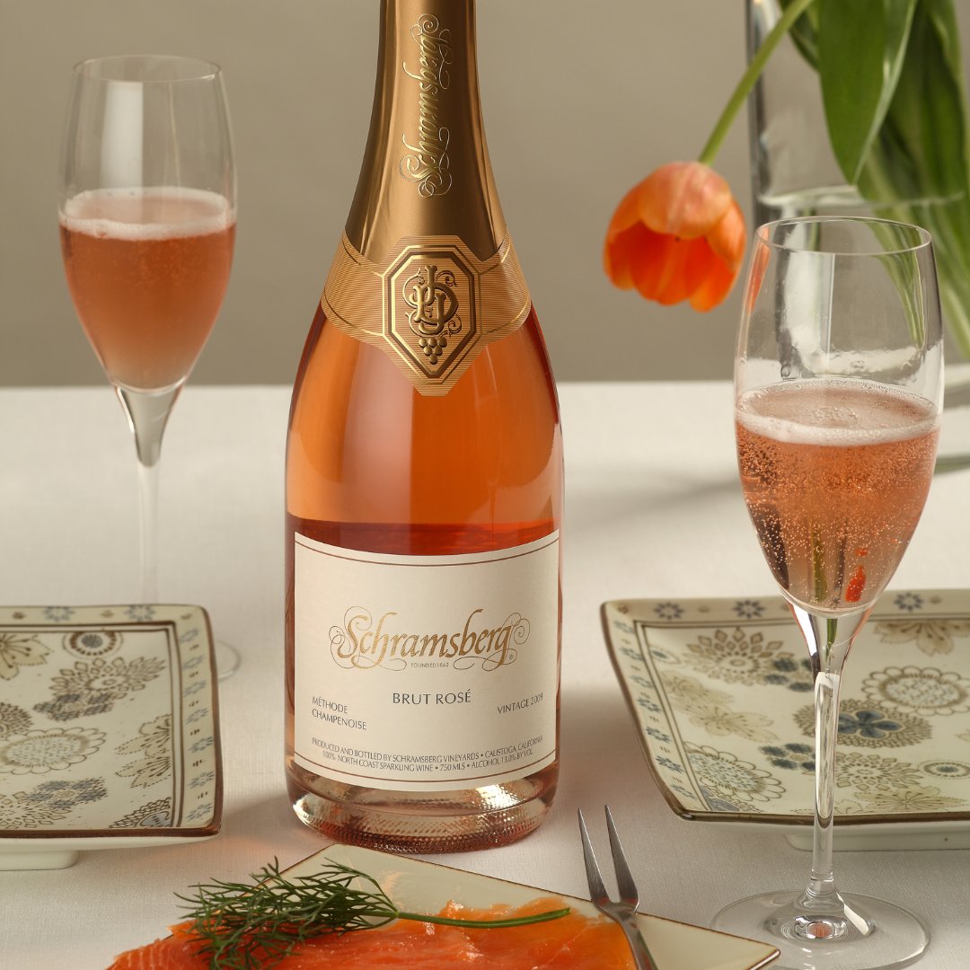 Schramsberg's tweet photo. Happy Friday! Cheers to enjoying the beautiful spring weather with your favorite wines.
#schramsberg #daviesvineyards #sparklingwine #andersonvalleypinotnoir #brutrose #pinotnoir #familyownedwinery #historicwinery #springwines #springsips #napavalley https://t.co/y4NwLsNT5L
