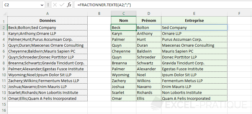 Excel_Pratique's tweet photo. FRACTIONNER.TEXTE la fonction #Excel pratique d'#Office365 pour diviser du texte 🙂

https://t.co/M47WV0kcJO https://t.co/AJmXH3BoEd