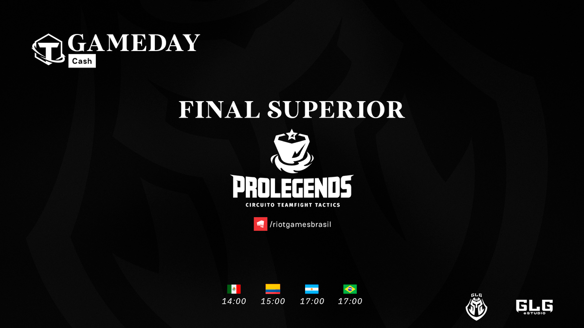 GLGesports's tweet photo. Hoje jogamos a final superior por uma vaga na grande final do Brasil em direção ao Mundial de TFT.
Cash estará jogando hoje às 🇧🇷 17h pelo canal da Twitch da Riot Games Brasil.
📺 https://t.co/9P9qUiLvIp
#ProLegends #GoGLG https://t.co/EMWeZGuWrb
