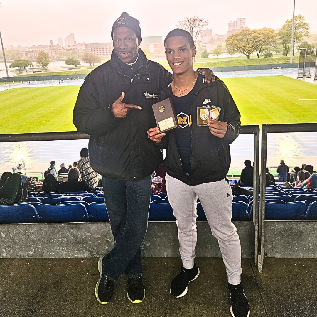 MountToday's tweet photo. #MOUNTTRACK: Steven Monegro '26 took 1st place in the 200 and 400 meter dashes at the Freshmen & Sophomore Boys Sectional Championship. Steven was also named Freshman MVP of the meet. Congratulations Steven! #MountPride https://t.co/8LiyJo4rVB