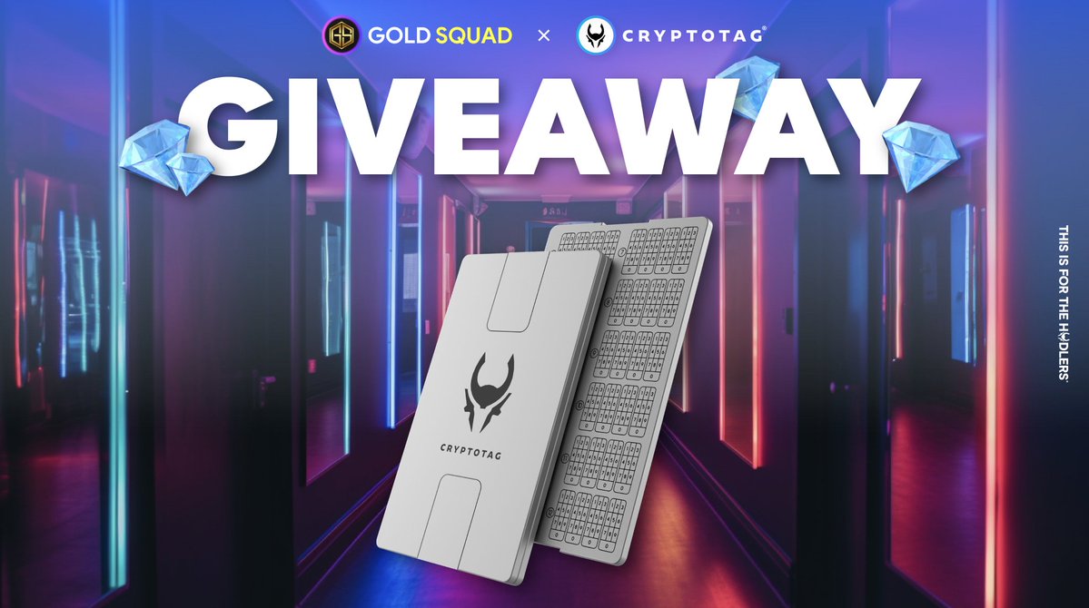 Crypto Hardware Wallet Seed Phrase Storage GIVEAWAY!

We have teamed up with <a href="/CRYPTO_TAG/">CRYPTOTAG | Seed Phrase Storage</a> to giveaway 2 personalized Zeus products.

How To Enter:

1. Like &amp; Retweet this tweet

2. Tag 3 friends

3. Enter here: bit.ly/gsxcryptotag

The winners will be randomly drawn on May 17