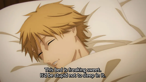 Anime's tweet photo. Anyone’s weekend plan? 😴

[Chainsaw Man] https://t.co/7Xxyra71nm