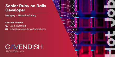 cavendishpros's tweet image. HOT JOB: Our client is currently seeking a #SeniorRuby on #RailsDeveloper to join their busy team based in #Hungary. If you are a suitable candidate, please speak to Victoria at +44 (0) 203 008 5212, or head online to bit.ly/427cF8I