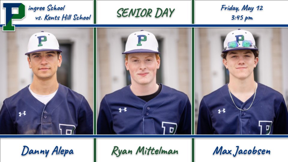 SENIOR DAY! The #Highland9 celebrate three exceptional student athletes and individuals as we host @KHAthletics at 3:45pm #SpringofPing ⚾️