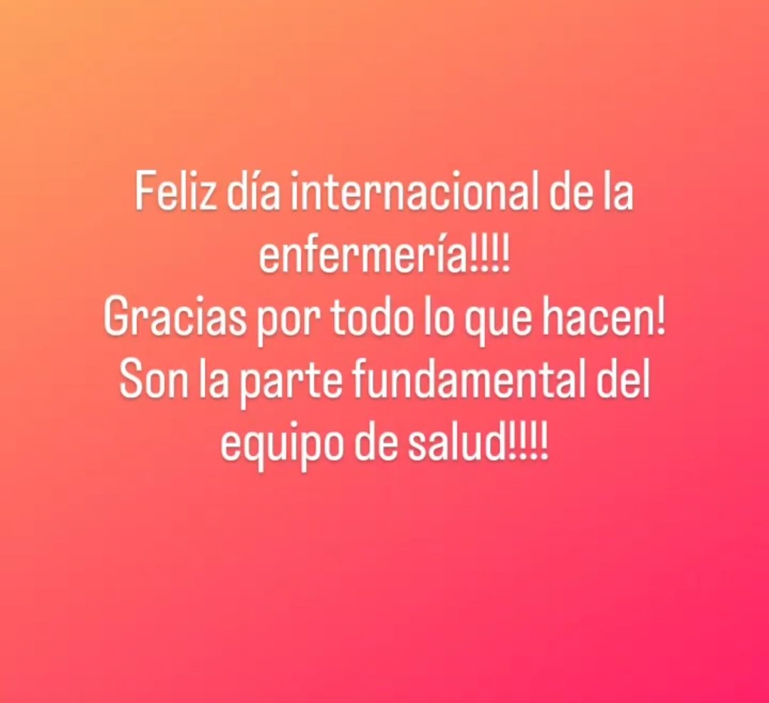 Gracias! #DiaInternacionalDeLaEnfermeria