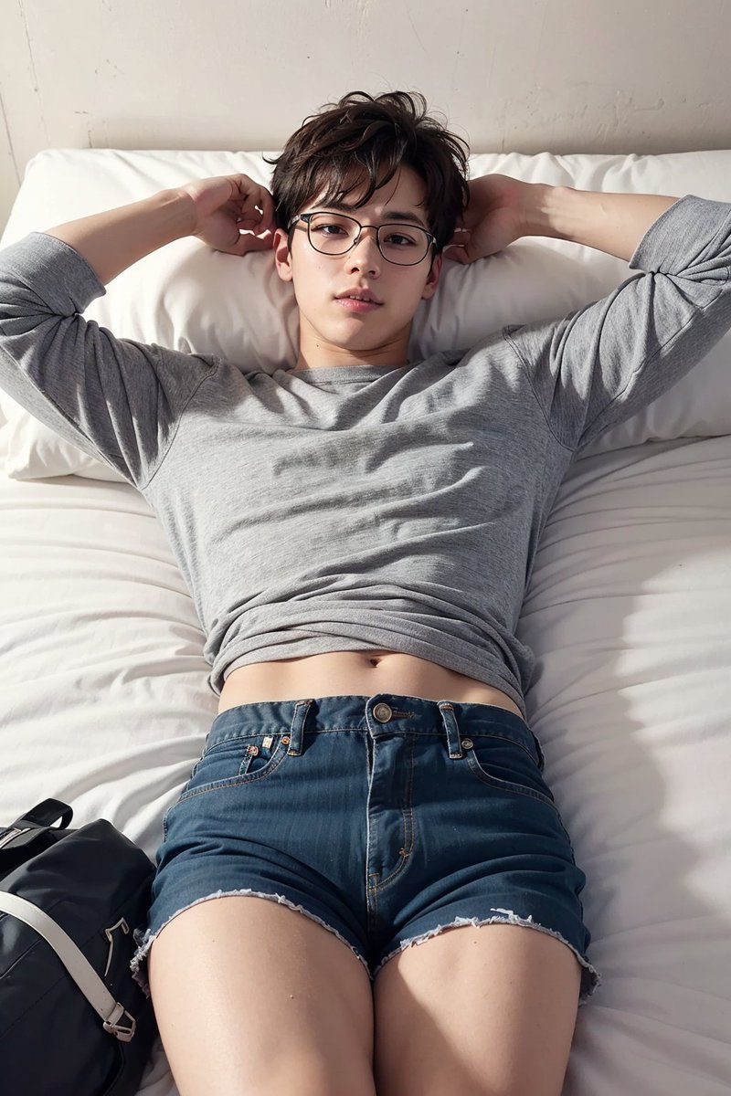 GayAi On Twitter Cute Boy On The Bed gayai-on-twitter-cute-boy-on-the-bed