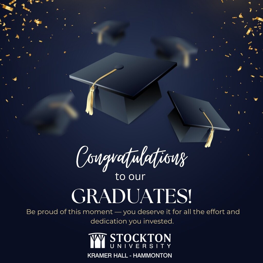 Congratulations!  Best wishes for a bright future! #KramerHall #Hammonton #StocktonU #SouthJersey #hammontonnj #stocktonuniversity