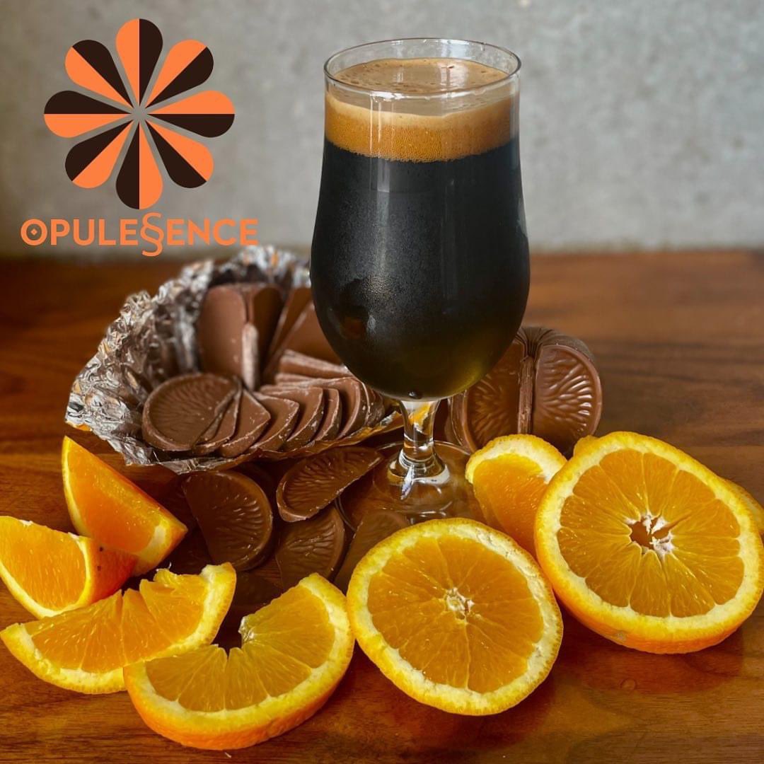 Opulessence: Orange SMASH 🍊🍫💥 You’re at the bar w/ a foil-wrapped chocolate orange in your hand. You smash it to pieces & squeeze it into a glass. Our Imperial Stout is the perfect balance of rich chocolate & crushed oranges. 12%: it’s a slow sipper, but it goes down smooth.