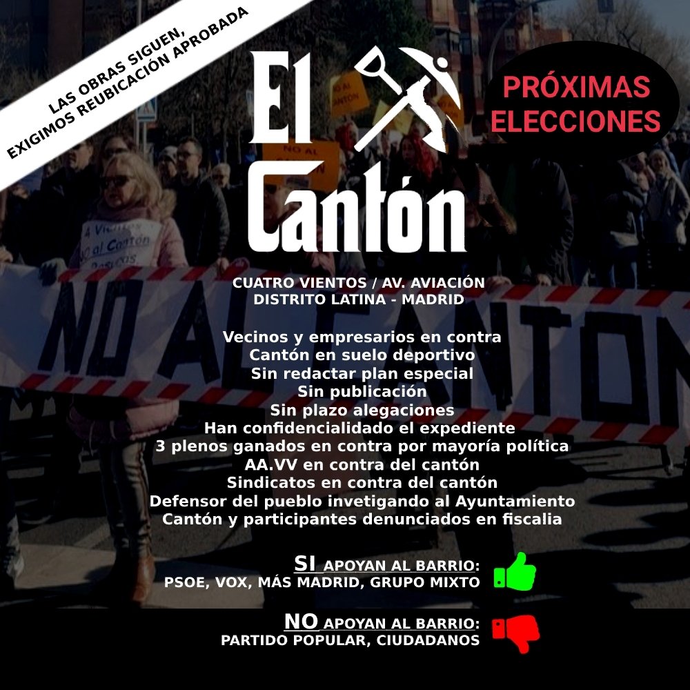 NO AL CANTÓN tweet media