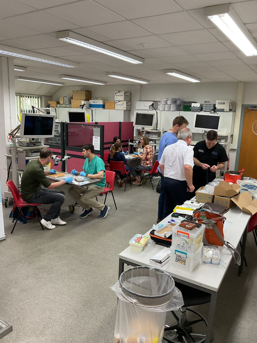 SurgerySkills's tweet photo. Great to ‘see’ 👀the Opthalmology trainees in WIMAT again today!
Always a great afternoon. Particularly pleased with the set up and simulation for this one. Big thank you as always to @VISUfarma for their support. #FridayFeeling 
@HEIW_NHS #Simulation #innovation https://t.co/DqoexEv2R1