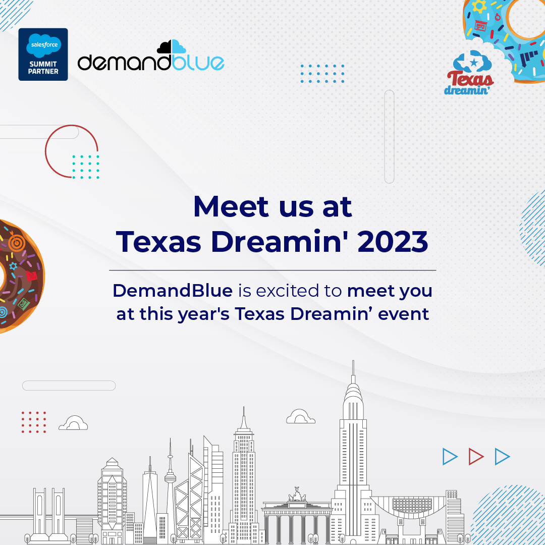 demandblue's tweet photo. Meet our Team at Texas Dreamin' 2023 on May 18-19 at in Austin, Texas.
#TexasDreamin2023 #Salesforce #DemandBlue #ATTExecutiveCenter #MeetMeAtTexasDreamin
@burnsvince @milessims https://t.co/Ouncz9wNQr