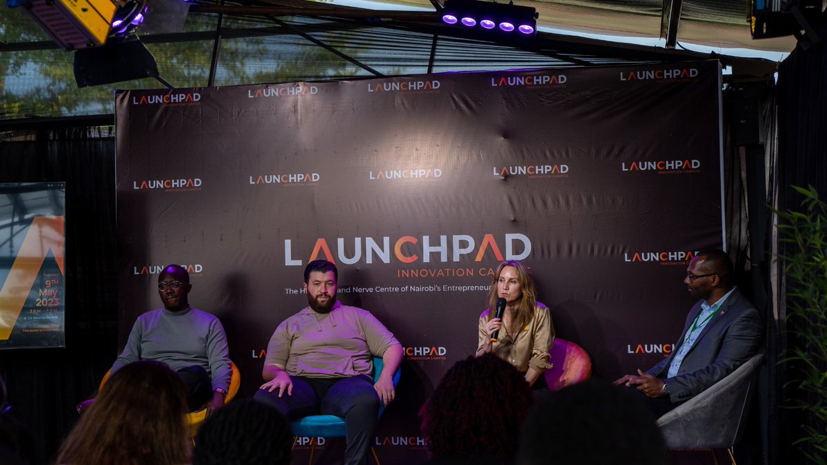 FromHereVC's tweet photo. Our investment principal @Msyoka hosted a groundbreaking space during the opening of @LaunchPad_KE to discuss scaling startups with top ecosystem CEOs, including #Rology's #MoazzHossam #ErickMuli of @lipalaterke and #TracyTurner of @CopiaKenya https://t.co/JO2eNBpchu