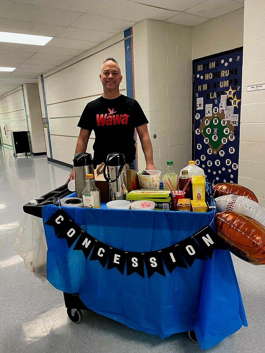 LnesPta's tweet photo. Mr. Santos joined in the Teacher Appreciation Week fun and personally provided a traveling coffee and snack cart for his ALL STAR staff! @LNESPrincipal @MrHercik_Naz @mrvelekei #cooLNESs #ThankATeacher #TeacherAppreciationWeek #ALLSTARS https://t.co/U2XgoZUfi6