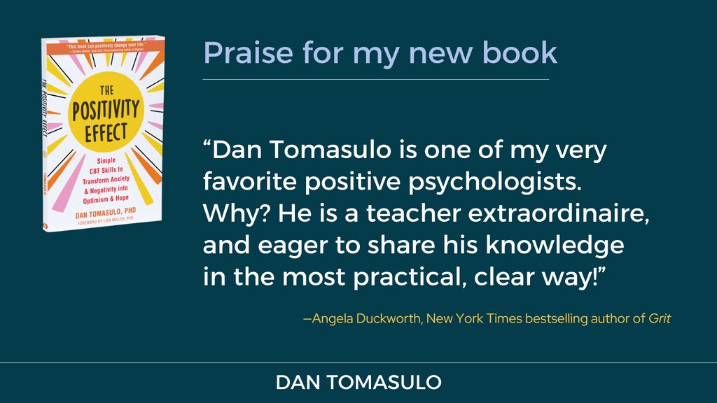 drdantomasulo's tweet photo. @angeladuckw is one of my favorite authors, and it turns out I am also one of her favorite positive psychologists. Thank you for your words, Angela! I hope that my readers feel the same way about this new book. #positivity #hope #grit https://t.co/cXmL2vbP25
